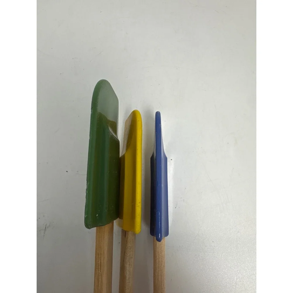 Le Creuset Spatula Set Unisex OS Multicolor Good Silicone Wood 3pc Kitchen Tools